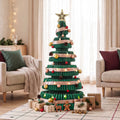 110cm Paper Christmas Tree with Decorations