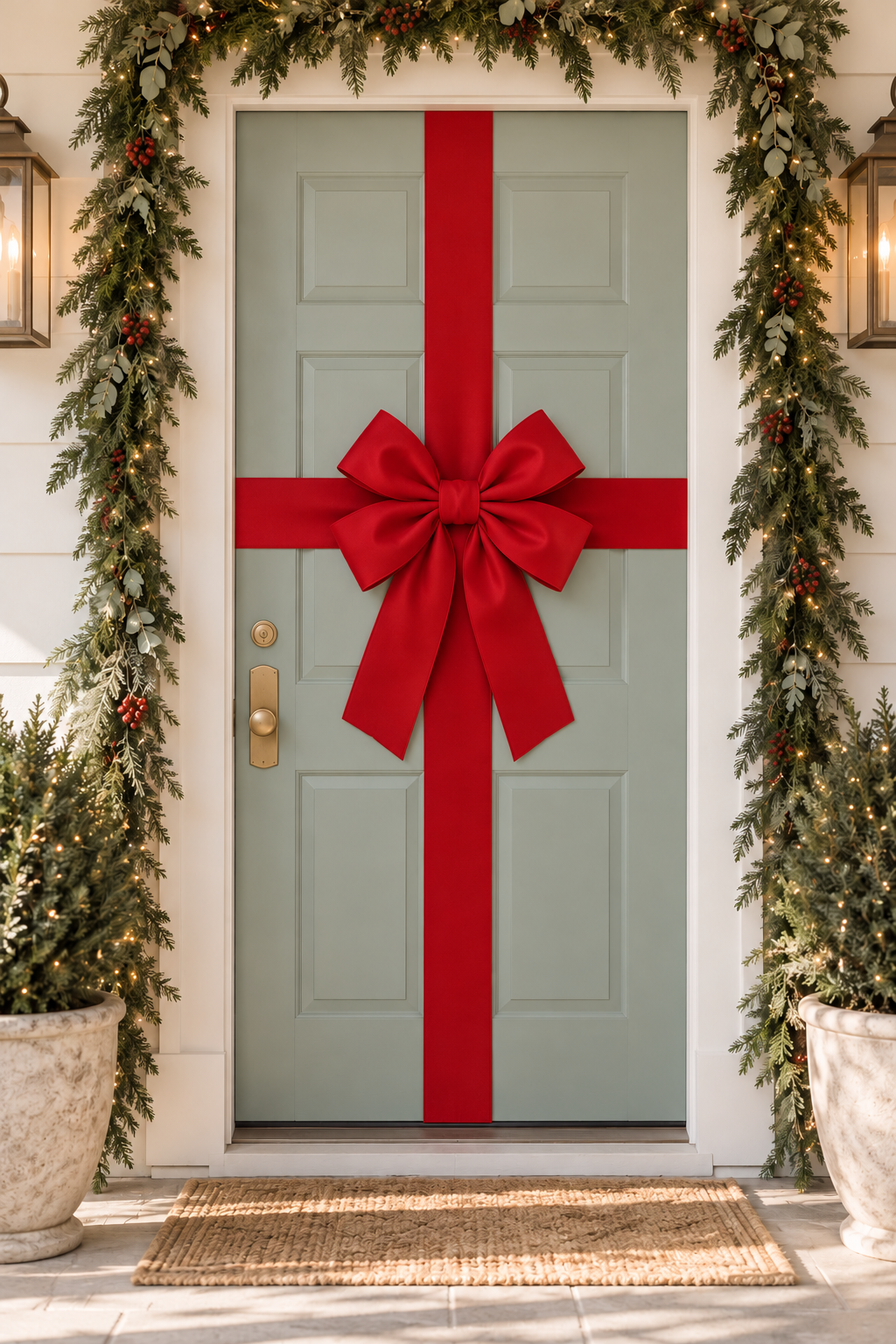Christmas Door Bow