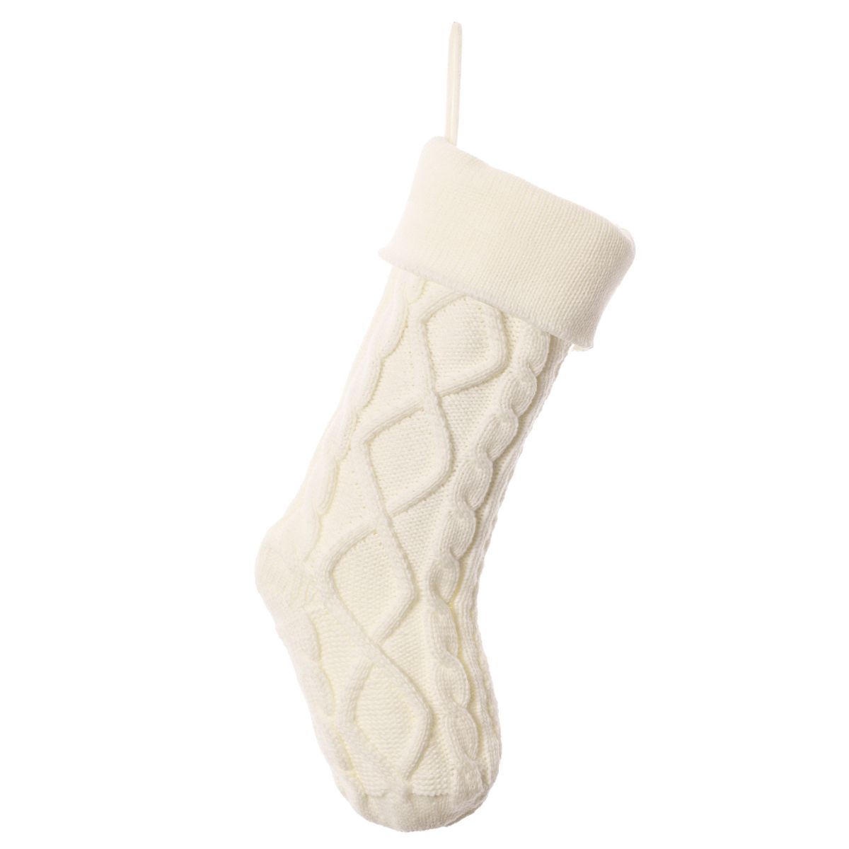 2 x Cream Knitted Stockings