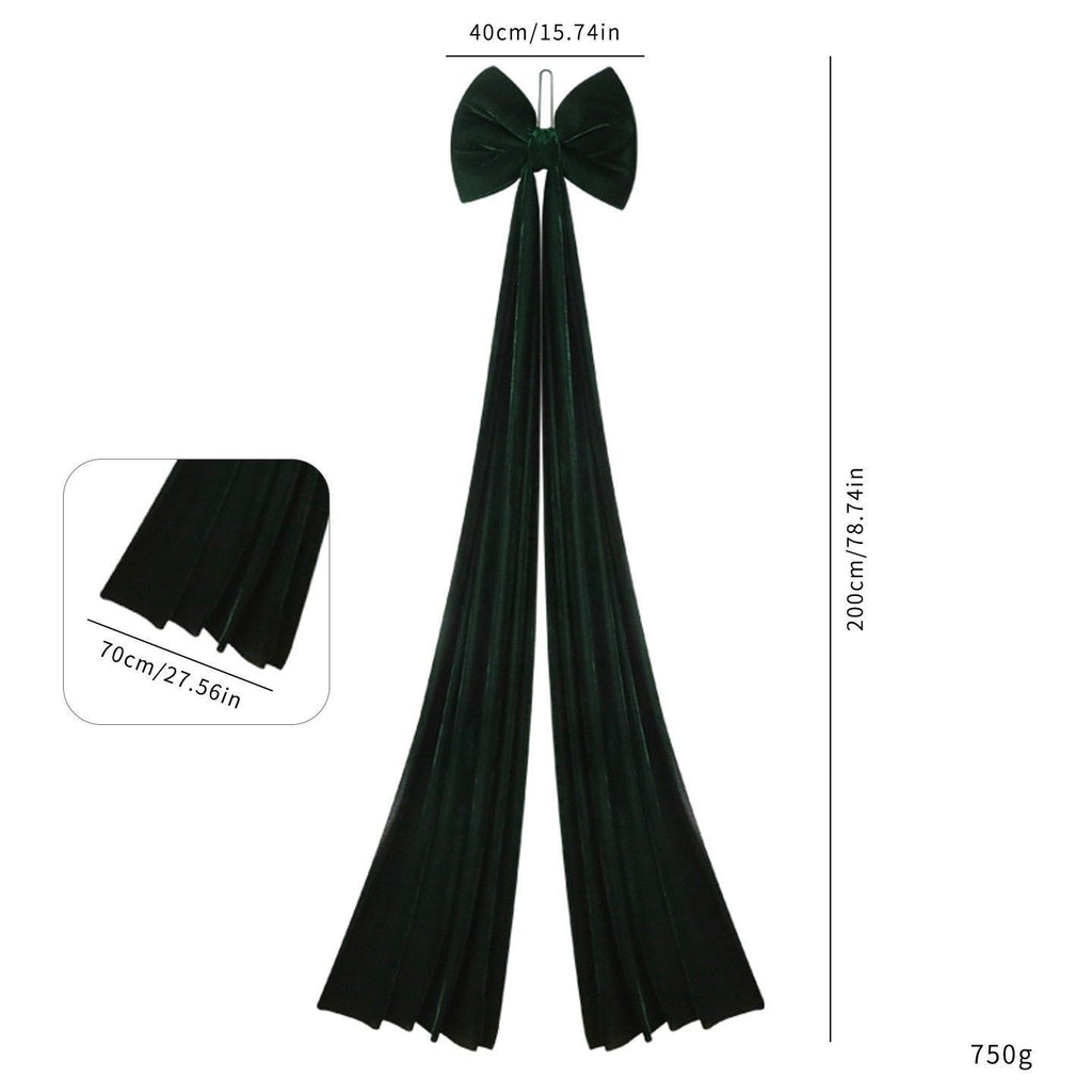 Extra Large Dark Green Christmas Tree Bow