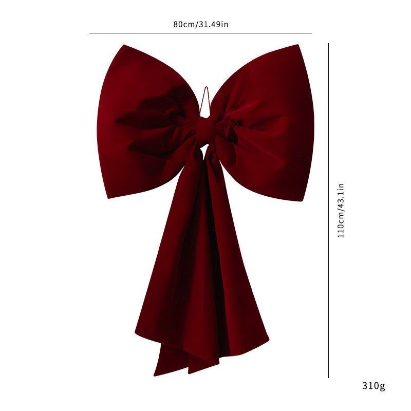 Velvet Burgundy Bow