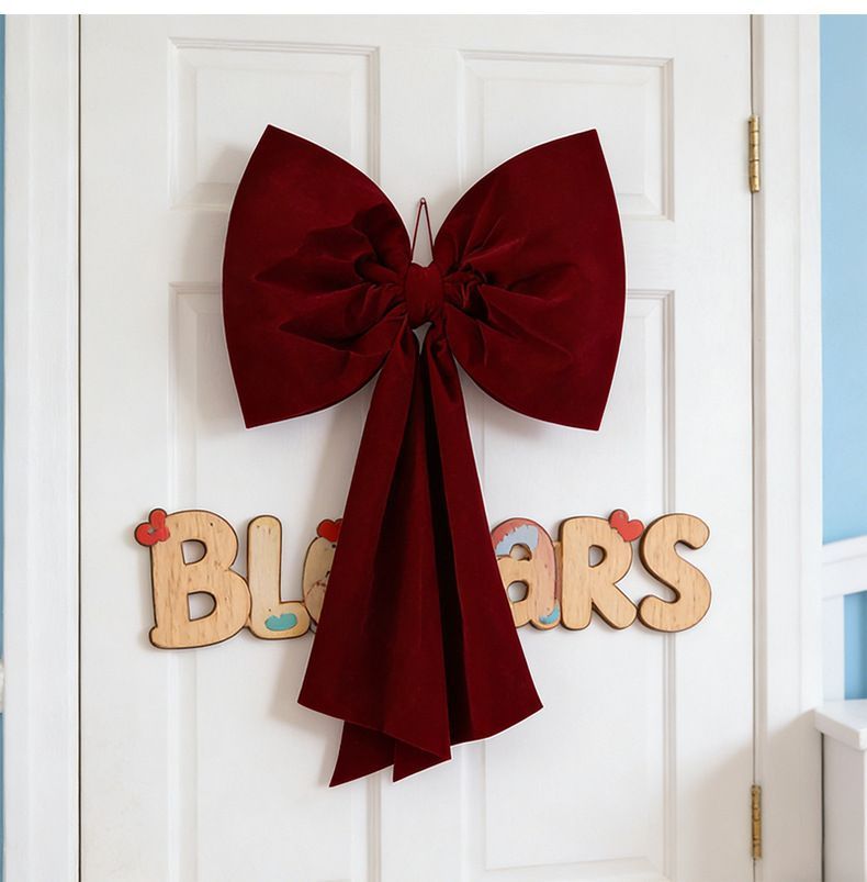 Velvet Burgundy Bow