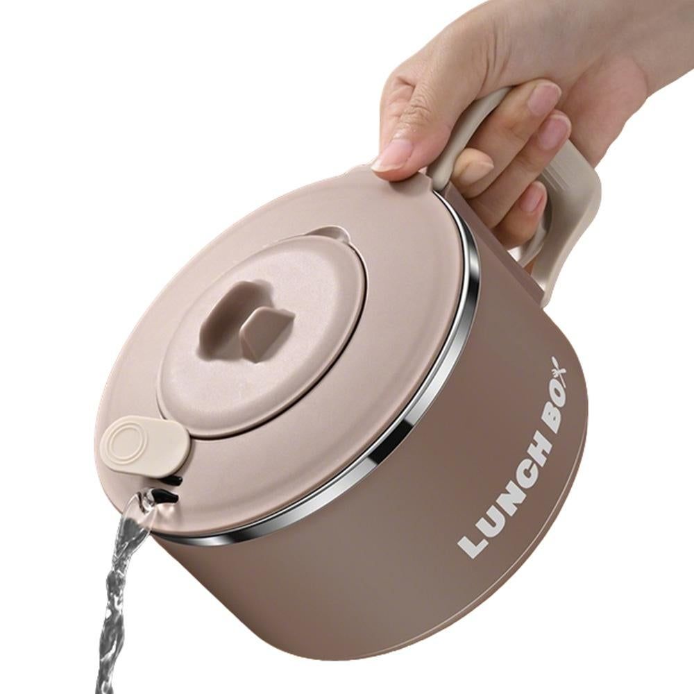 Stainless Steel Food Container - Brown Sand