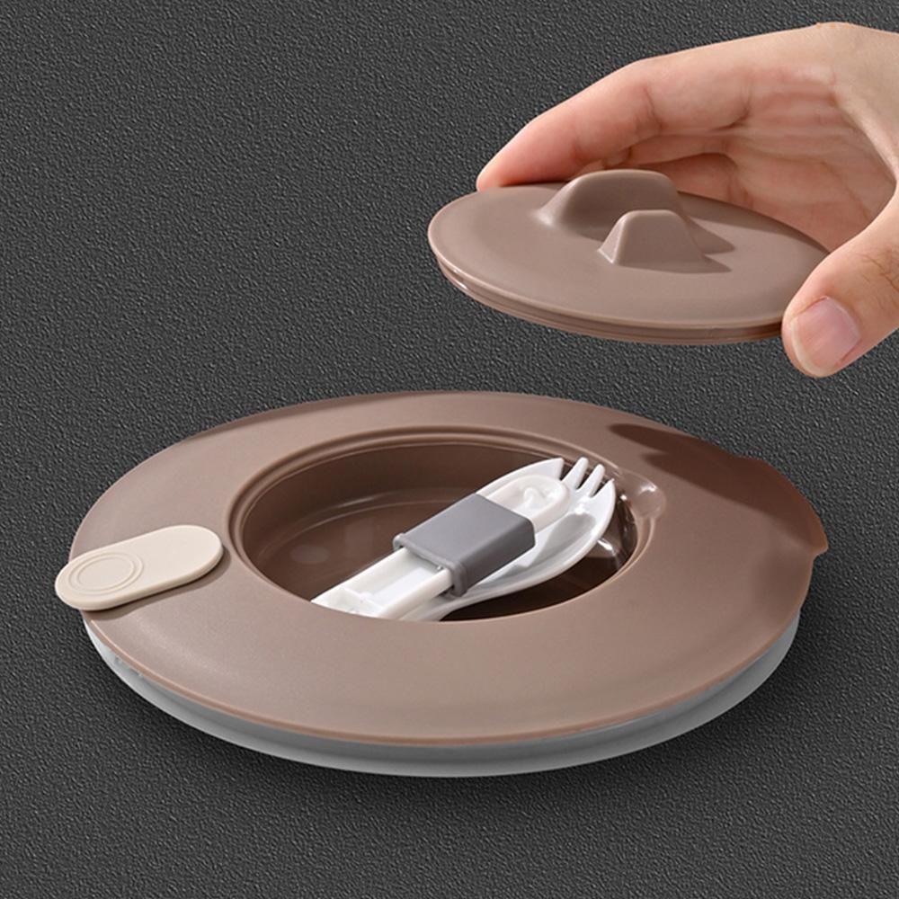 Stainless Steel Food Container - Brown Sand
