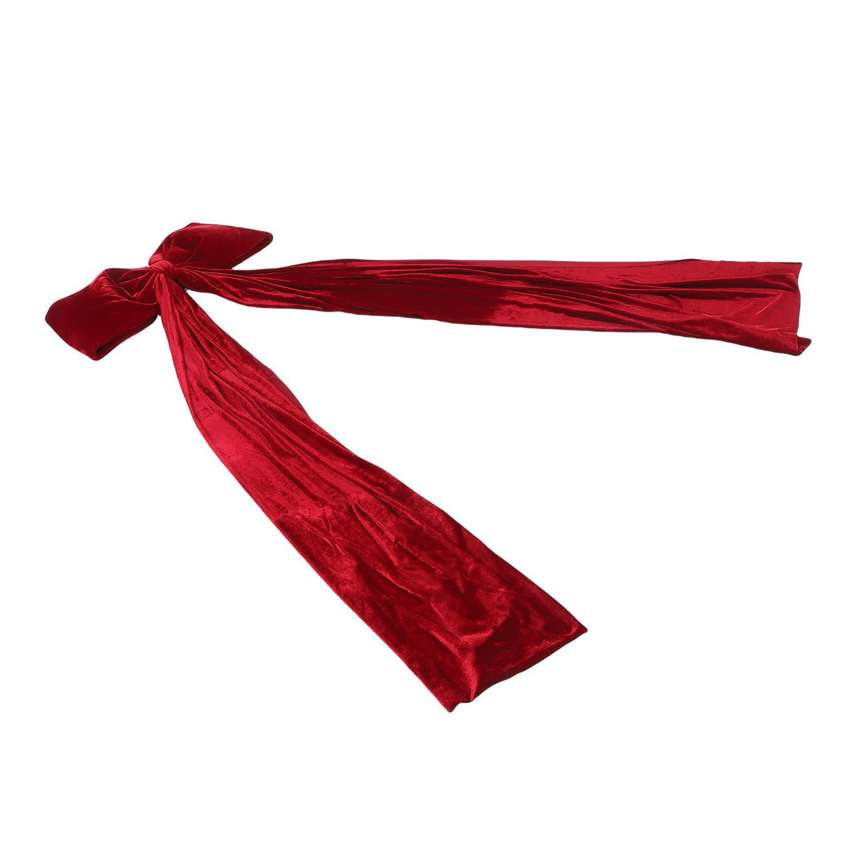 5.9ft X-Large Xmas Red Velvet Bow