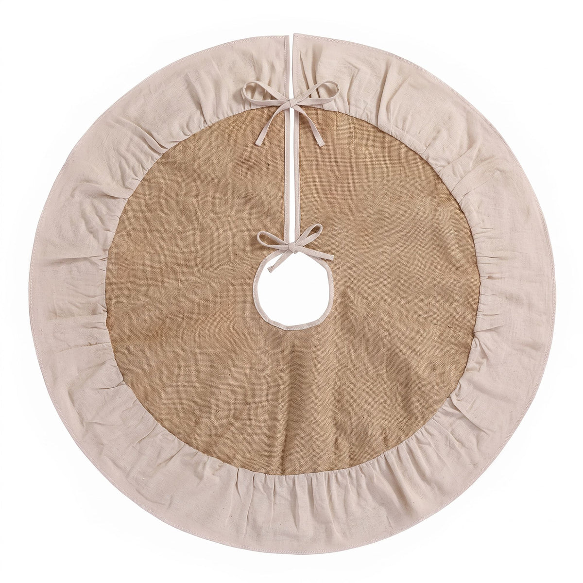 90cm Linen Christmas Tree Skirt