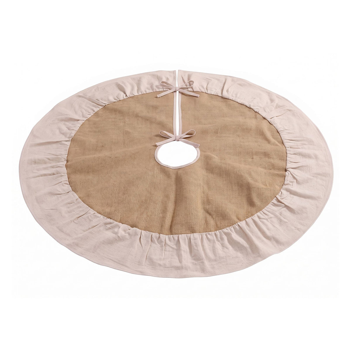 90cm Linen Christmas Tree Skirt